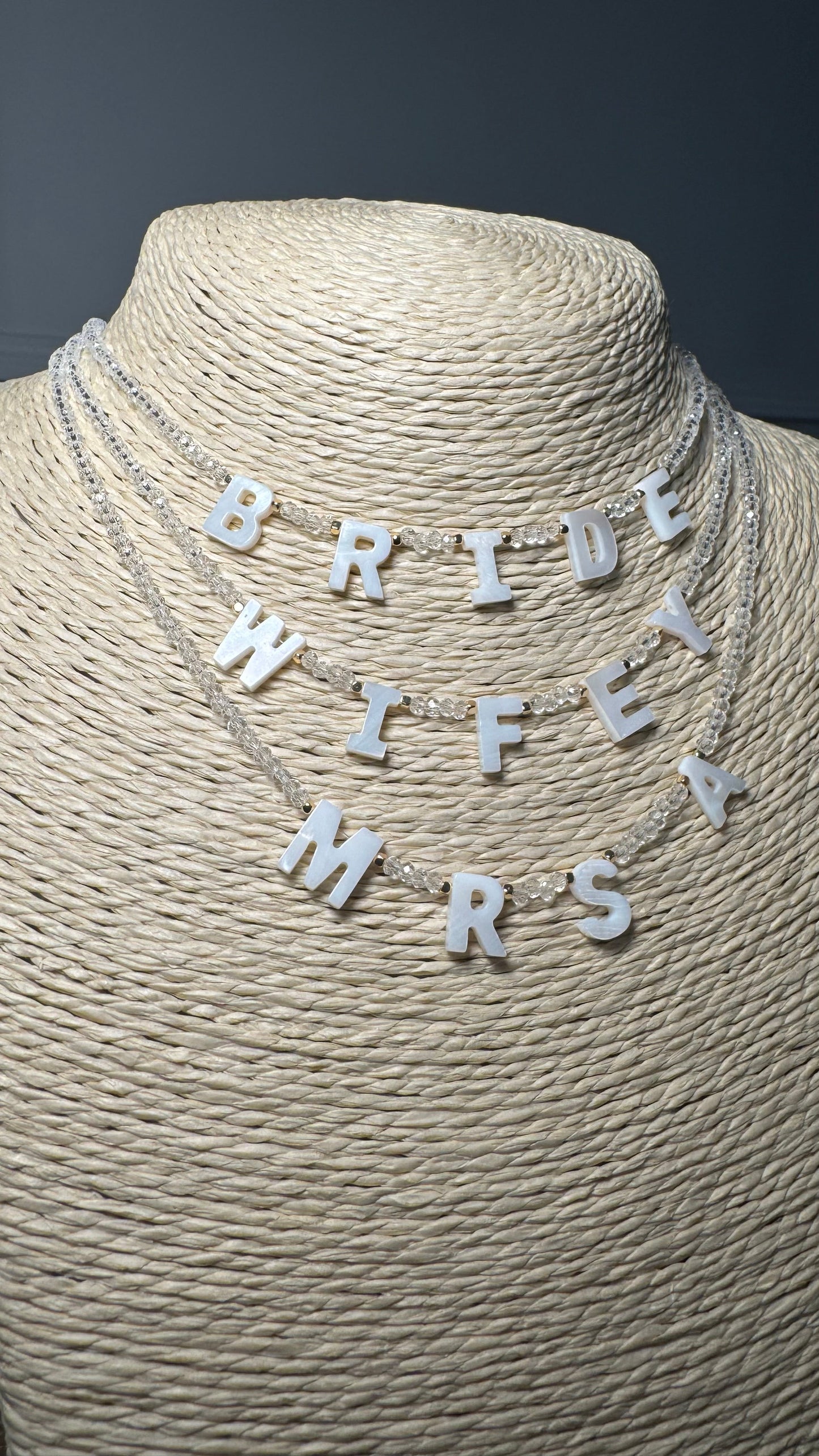 WIFEY BEADED NECKLACE