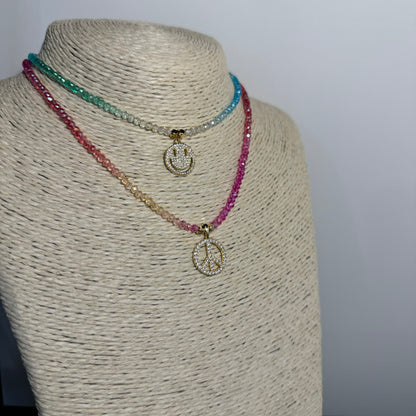 OMBRÉ PEACE NECKLACE