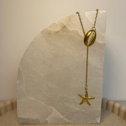 STARFISH LARIAT NECKLACE